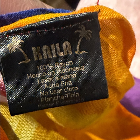 Kaila Vibrant Tie-Dye Scarf - Picture 4 of 4